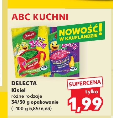 Kisiel zozole rainbow Delecta promocja w Kaufland