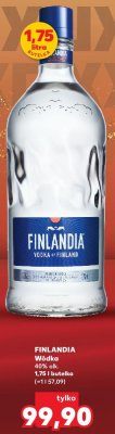 Wódka Finlandia 40% alk. 1,75l promocja w Kaufland