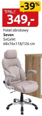 Fotel obrotowy Seven promocja w Black Red White