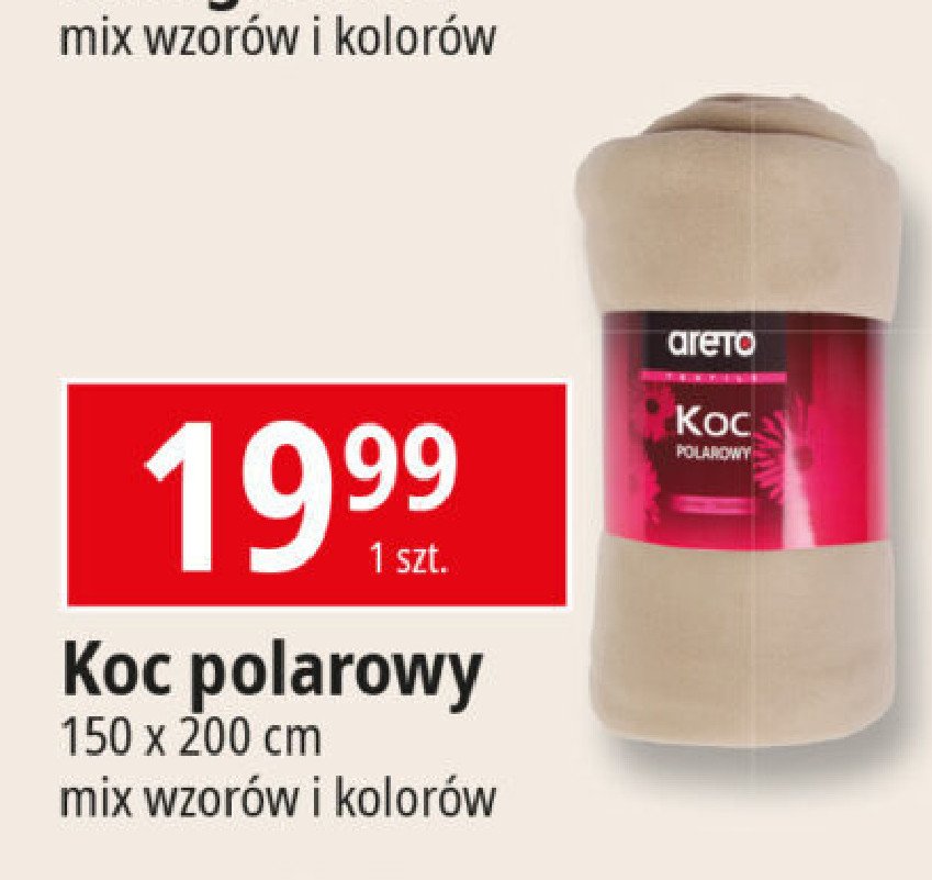 Koc z polaru 150 x 200 cm Areto promocja