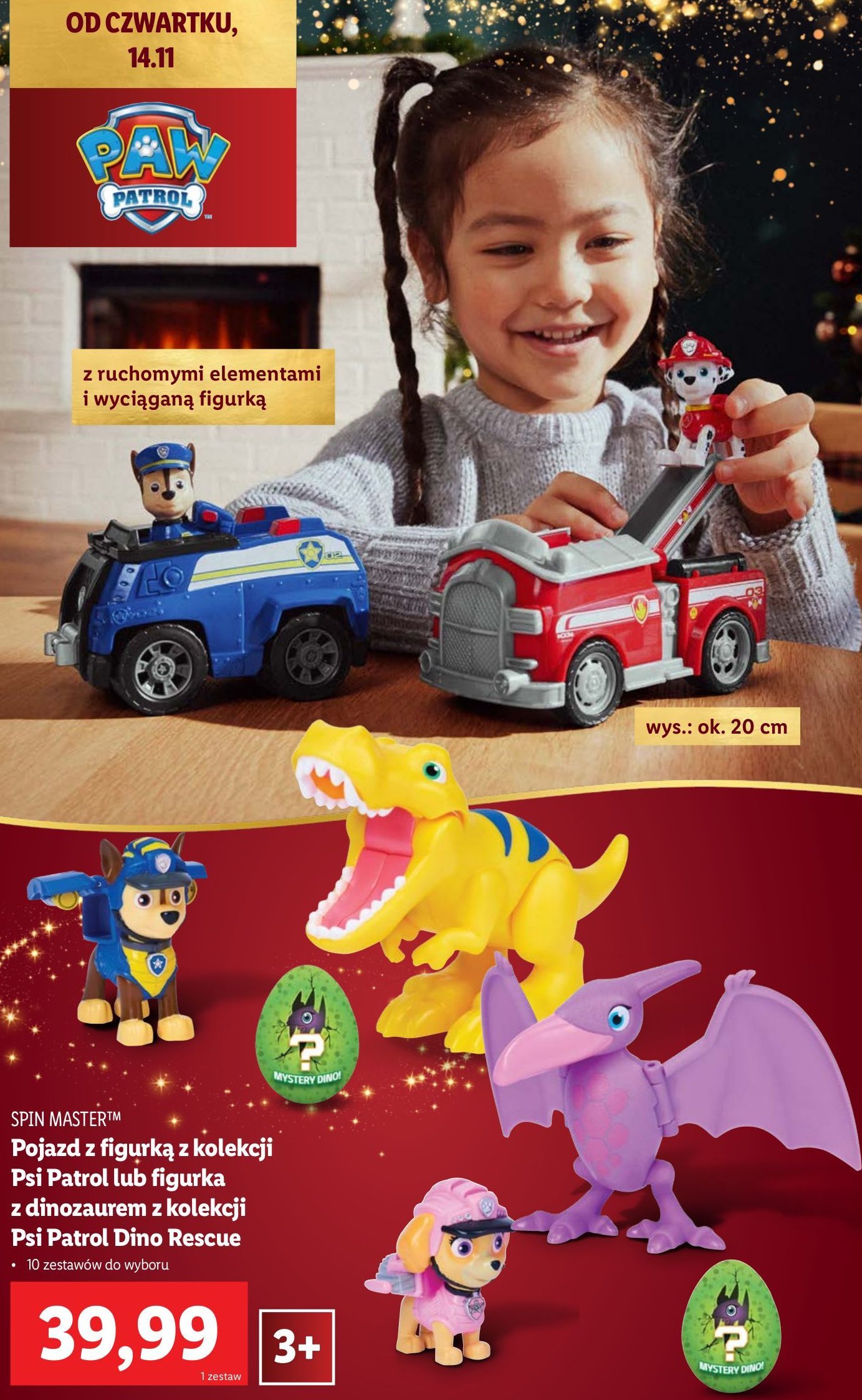 Figurka akcji paw patrol - dino rescue Spin master promocja