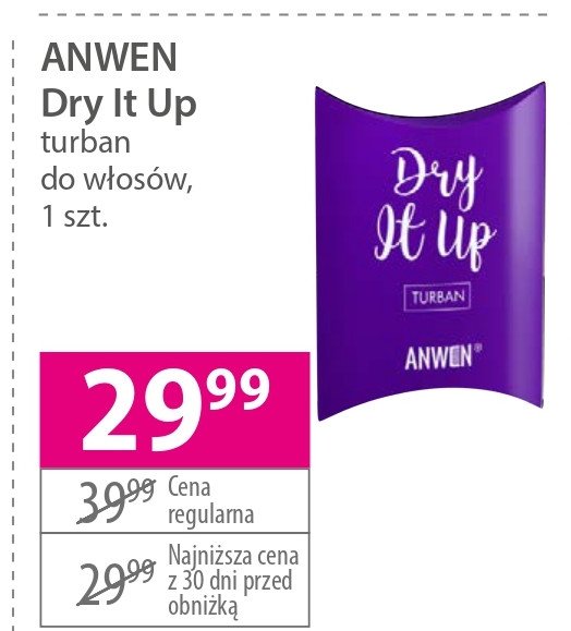 Turban na w艂osy Anwen promocja