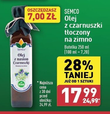 Olej z czarnuszki Semco promocja