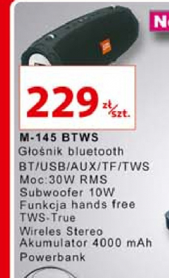 G艂o艣nik bluetooth m145tws New audio promocja