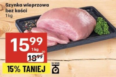 Szynka wieprzowa bez kości promocja w Delikatesy Centrum