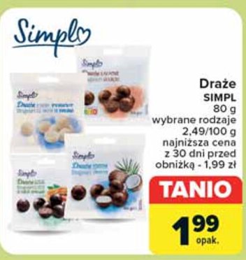 Draże kakaowe Simply promocja