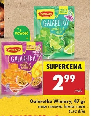 Galaretka smak limonki i mięty Winiary promocja