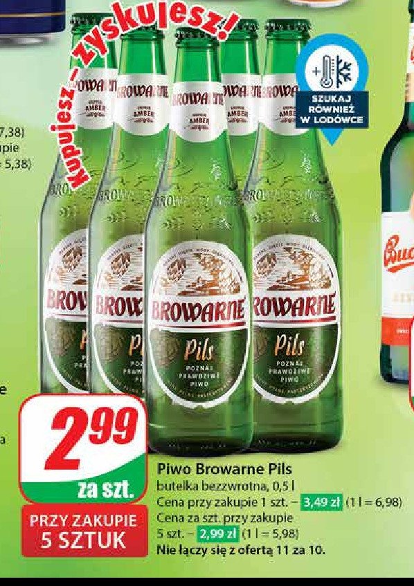 Piwo Amber browarne pils promocja