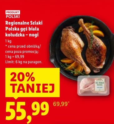 Gęś biała kołudzka - nogi promocja w Lidl
