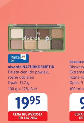 Paleta cieni do powiek alverde NATURKOSMETIK różne odcienie promocja w Drogerie DM