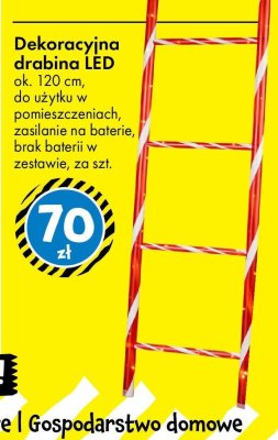 Dekoracyjna drabina LED promocja w Tedi