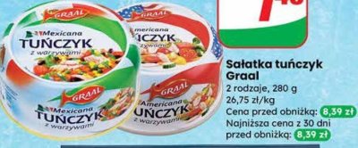 Sałatka tuńczyk z warzywami Mexicana promocja w Dino