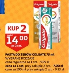 Pasta do zębów original Colgate total promocja