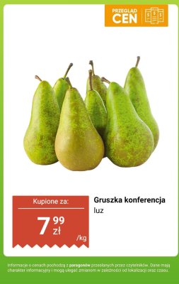 Gruszka konferencja luz Biedronka promocja w Biedronka