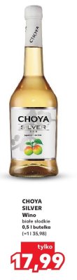 Wino CHOYA SILVER białe słodkie promocja w Kaufland