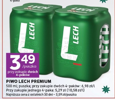 Piwo Lech Premium promocja w Stokrotka