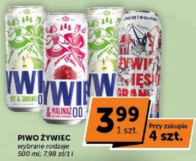Piwo Żywiec wybrane rodzaje promocja w Groszek