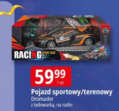 Pojazd sportowy/terenowy Dromader z ładowarką, na radio promocja w Leclerc