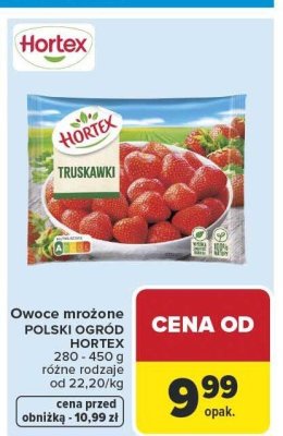 Truskawki mrożone Hortex promocja w Carrefour Market