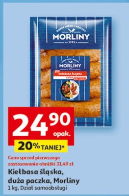 Kiełbasa śląska, duża paczka, Morliny promocja w Auchan