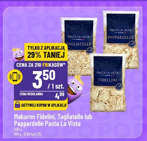 Makaron fidellini Pasta la vista promocja