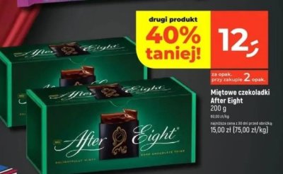 Miętowe czekoladki After Eight 200 g promocja w Dealz