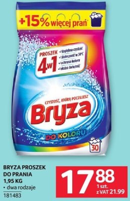 Proszek do prania Bryza 20 kolorów 1,2kg promocja w Selgros