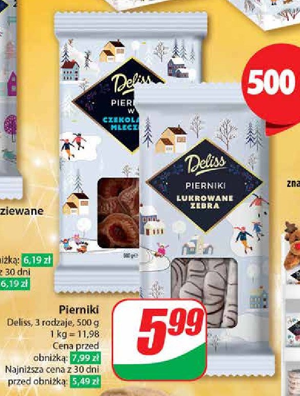 Pierniki lukrowane zebra Deliss promocja