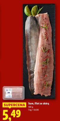 Sum filet ze skórą promocja w Lidl
