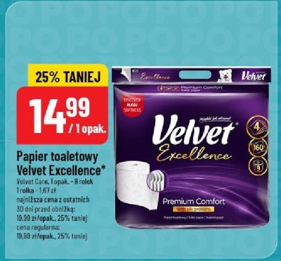 Papier toaletowy Velvet Excellence promocja w POLOmarket