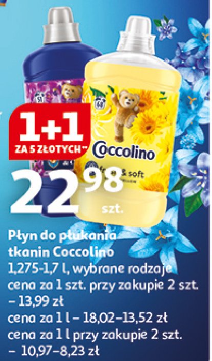 Płyn do płukania happy yellow Coccolino fresh & soft promocja w Auchan