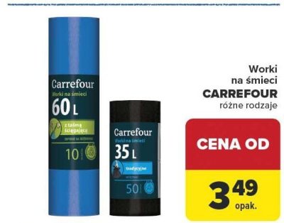 Worki na śmieci CARREFOUR promocja w Carrefour