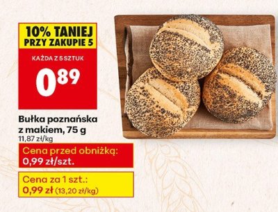 Bułka poznańska z makiem promocja w Biedronka