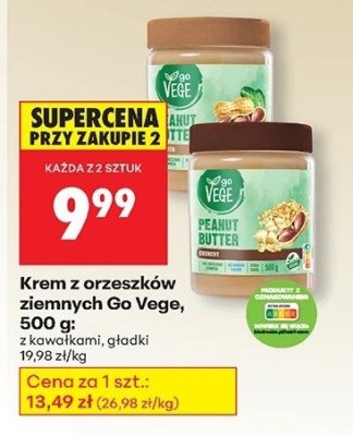 Krem z orzeszków ziemnych z kawałkami lub gładki promocja w Biedronka