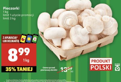 Pieczarki Tesco mw promocja w Delikatesy Centrum