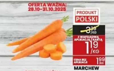 Marchew pęczek Świeże jesz promocja w Wafelek