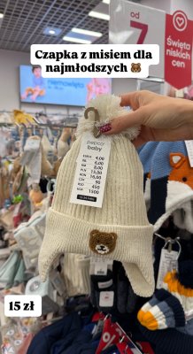 Czapka z misiem  promocja w Pepco