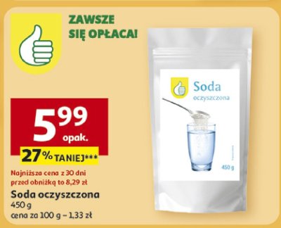 Soda oczyszczona 450 g promocja w Auchan