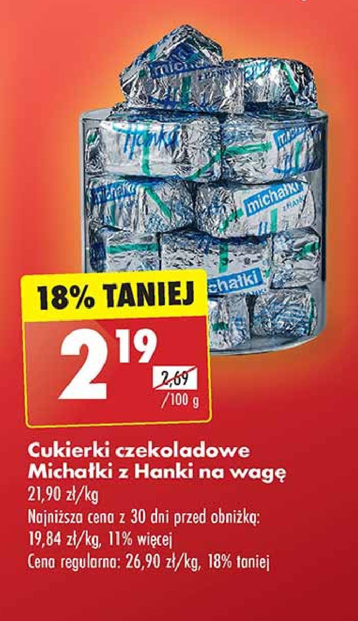 Cukierki z hanki Śnieżka michałki promocja