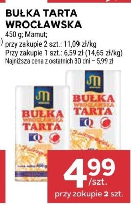 Bułka tarta wrocławska Mamut promocja w Stokrotka