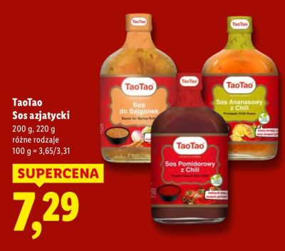 Sos azjatycki - różne rodzaje promocja w Lidl