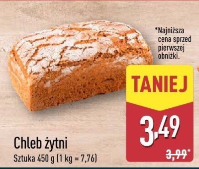Chleb żytni promocja w Aldi