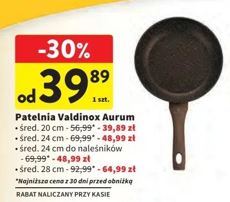 Patelnia do naleśników 24 cm aurum Valdinox promocja