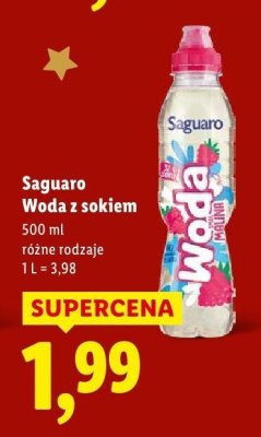 Woda Saguaro Woda ze smakiem promocja w Lidl