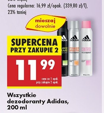 Dezodorant Adidas power booster promocja w Biedronka