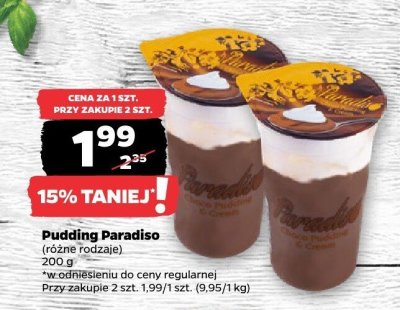 Pudding Paradiso (różne rodzaje) promocja w Netto