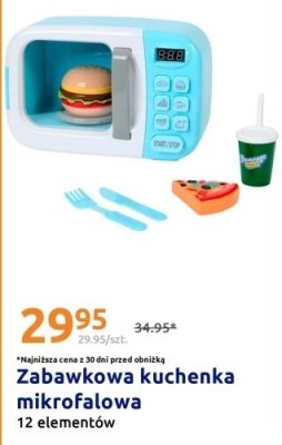 Zabawkowa kuchenka mikrofalowa 12 elementów promocja w Action