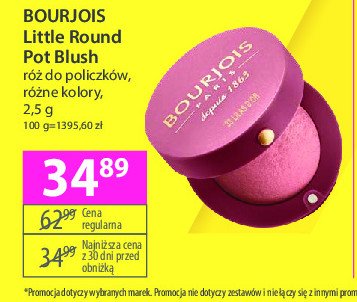 Róż do policzków Bourjois pastel joues promocja