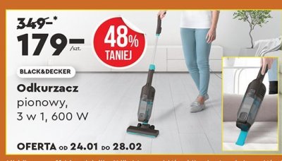 Odkurzacz pionowy 3 w 1 600 W  promocja w Biedronka