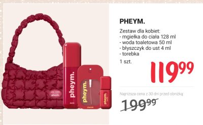 Zestaw dla kobiet: mgiełka do ciała + woda toaletowa + błyszczyk do ust + torebka promocja w Rossmann